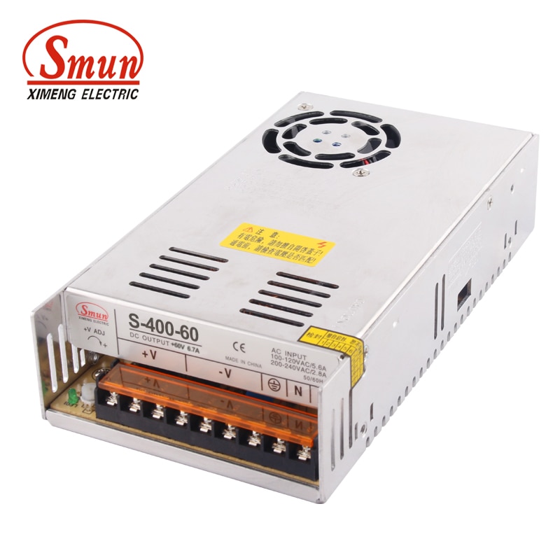 SMUN S-400-60 110V/220VAC Է SMPS 400W 60V 6.7A ..